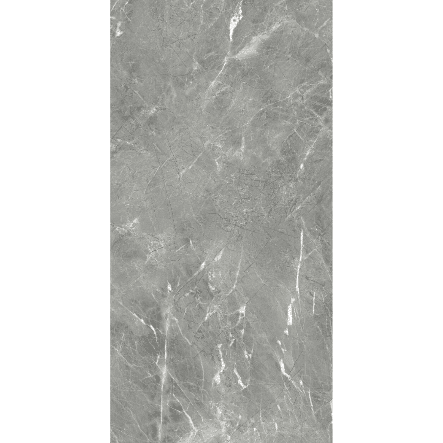 Makrana Breccia Grey Polished Marble Effect Tile 1200x600x9.5mm