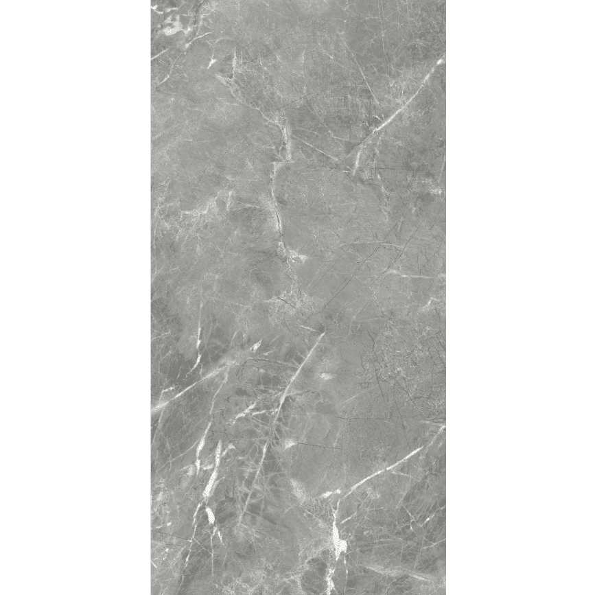 Makrana Breccia Grey Polished Marble Effect Tile 1200x600x9.5mm