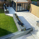 Calcatta Gold Matt Marble Effect Outdoor Tiles 610x610x20mm