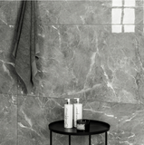 Makrana Breccia Grey Polished Marble Effect Tile 600x300x9.5mm