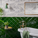 Modern Heritage Victorian Green Bevelled Tiles 150x150x8mm