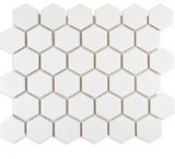 Pixel White Hexagon Matt 325x282x6mm