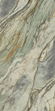 Abstract Rectified Polished Porcelain Green Tiles 1200x600x8mm