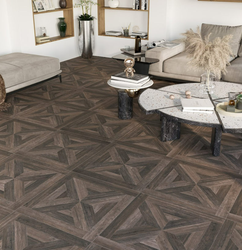 Pavilion Wenge Wood Effect Tiles 600x600x9.3mm