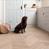 Ancona Chevron Nature Wood Effect Tile 400x80x8.5mm