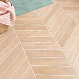 Ancona Chevron Nature Wood Effect Tile 400x80x8.5mm