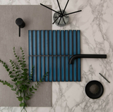KitKat Blue Mosaic Tiles 299x296x8mm