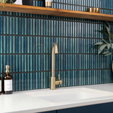 KitKat Blue Two-Tone Mosaic Tile 299x296x8mm