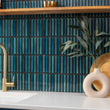 KitKat Blue Two-Tone Mosaic Tile 299x296x8mm
