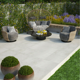 Materia Blanco Concrete Effect Outdoor Tiles 610x610x20mm