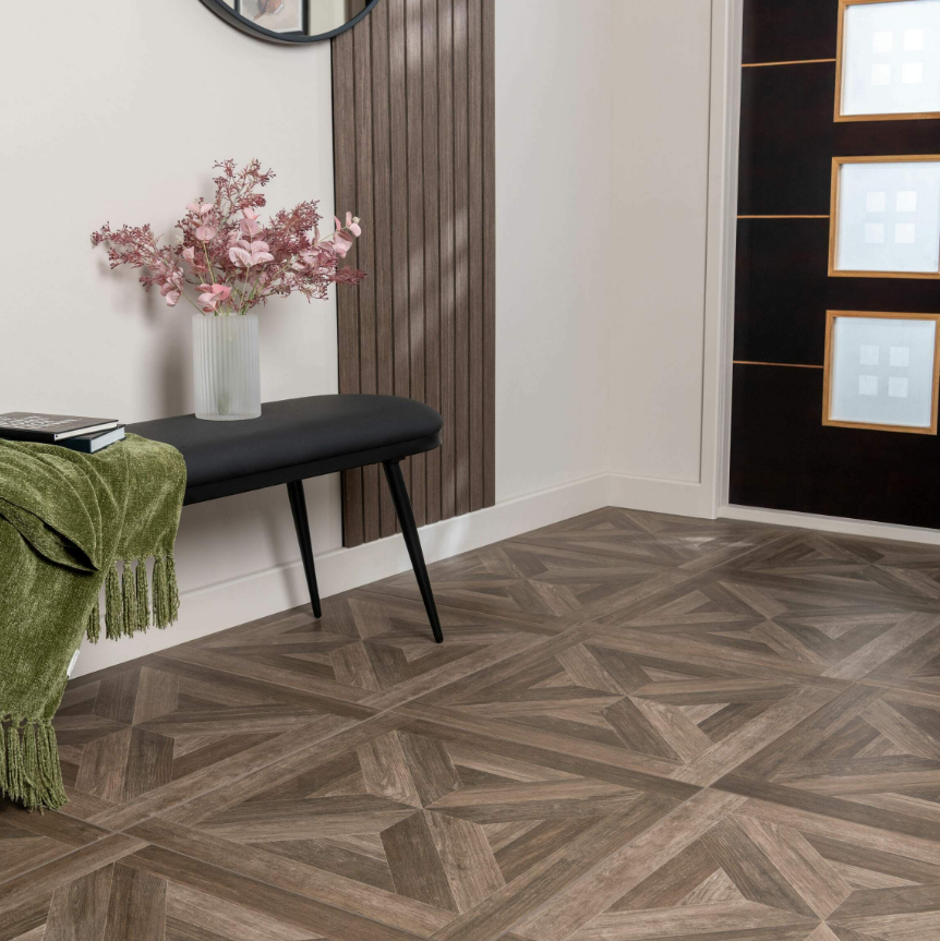 Pavilion Wenge Wood Effect Tiles 600x600x9.3mm – TF TILES