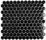 Pixel Black Hexagon Gloss 230x230x6mm