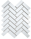 Pixel White Herringbone Gloss 22x73mmx6mm