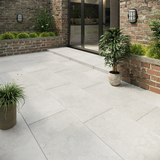 Rapolano Light Beige Travertine Effect Outdoor Tiles 1200x600x20mm