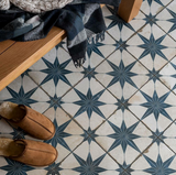 Vintage Blue Star 450x450x10mm