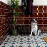 Vintage Blue Star 450x450x10mm