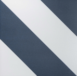 Zebra Blue and White Matt Striped Wall and Floor Tiles
